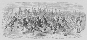 Carriage Callers After the Great Derby Race by Gustave after Dore